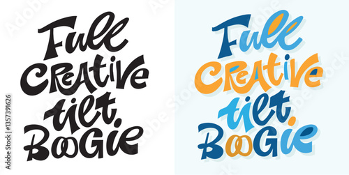Trendy funny hand drawn doodle lettering quote. Lettering for t-shirt design, mug print, bag print, clothes fashion. 100% hand drawn vector image.