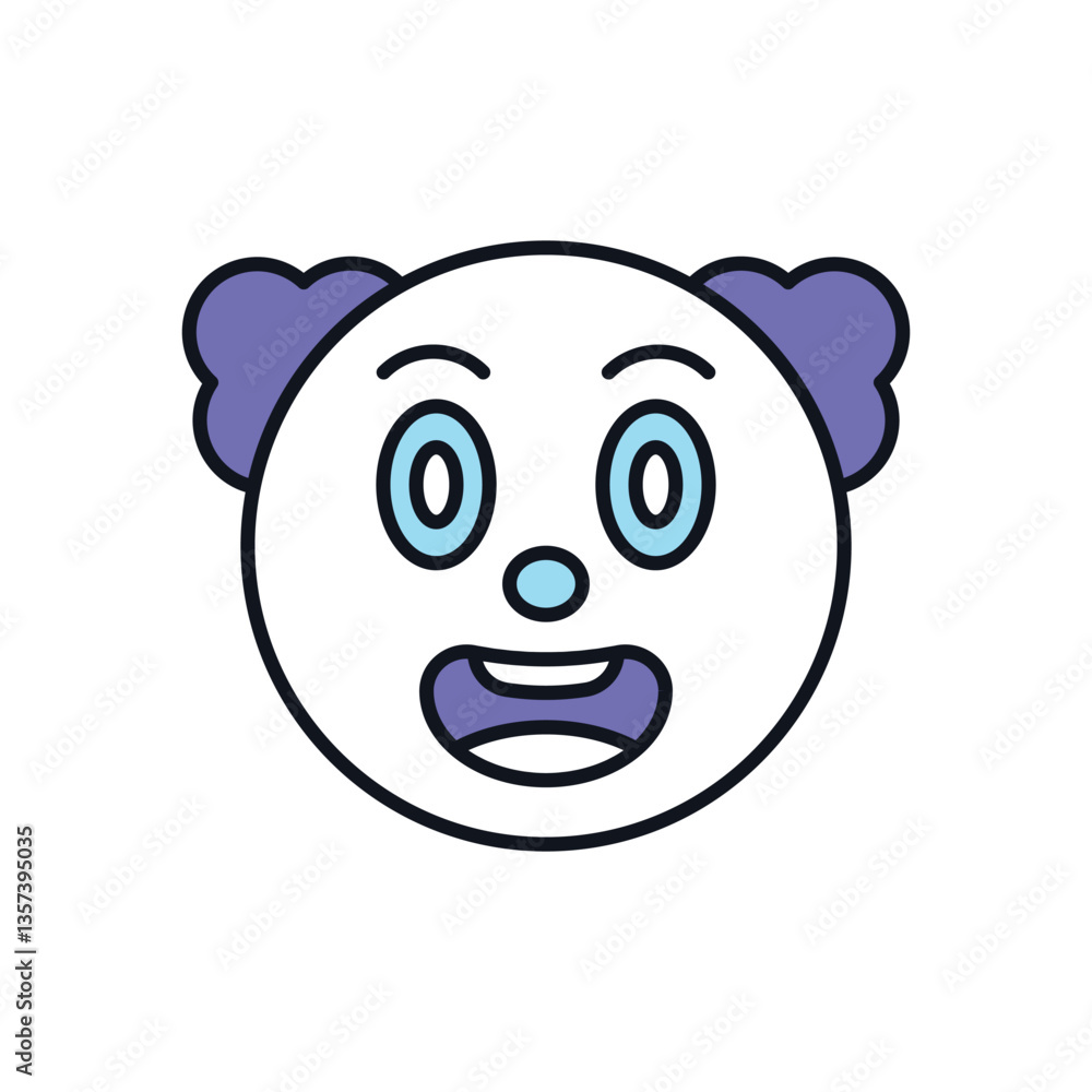 Comedian Face Vector icon Comedian Face Vector icon