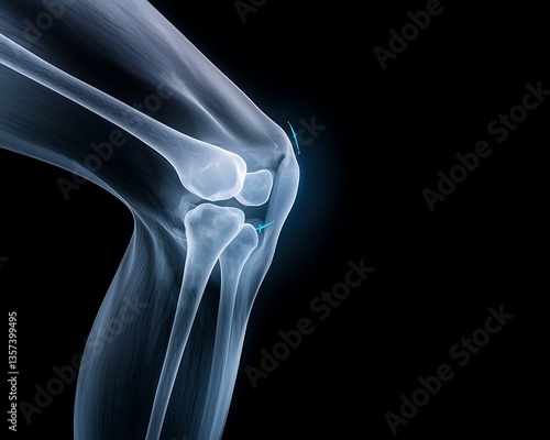 Knee Joint XRay Anatomy.