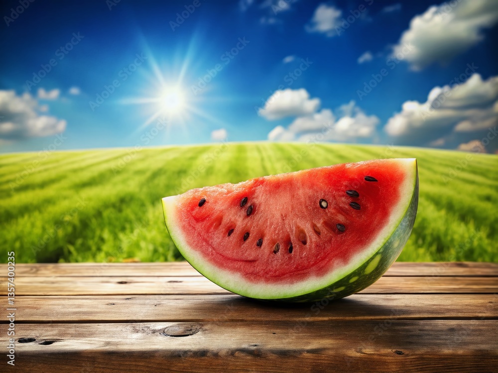 Juicy Watermelon Slice Summer Refreshment Healthy Snack Juicy Watermelon Slice Summer Refreshment Healthy Snack