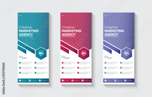 Creative business corporate roll-up banner design, roll-up banner, x banner, vertical ad, template, Retractable banner stand, Marketing strategy, Creative agency, Marketing team, Marketing plan, Adver