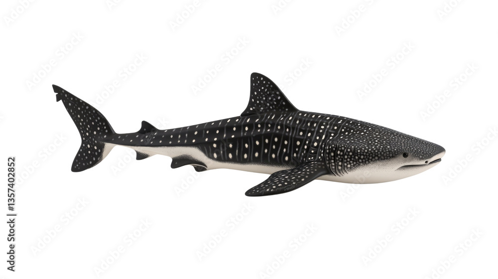 Fototapeta premium Realistic Shark Toy Figure for Children and Educational Use in Marine Life Studies