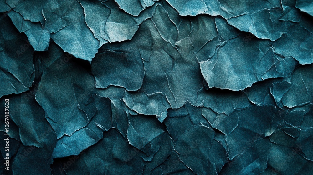 custom made wallpaper toronto digitalAbstract teal paper texture with rough edges and crumpled surface creating a dramatic and artistic effect perfect for backgrounds and design elements