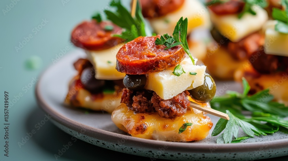Deliciously Plated Gourmet Meal with Fork Ready to Indulge in Flavorful Dish Deliciously Plated Gourmet Meal with Fork Ready to Indulge in Flavorful Dish
