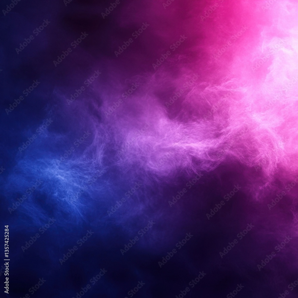 Fototapeta premium Ethereal nebula with vibrant hues of pink and blue creating a mesmerizing dreamy cosmic background for creative projects