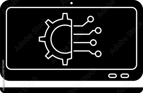 Artificial Intelligence glyph icon