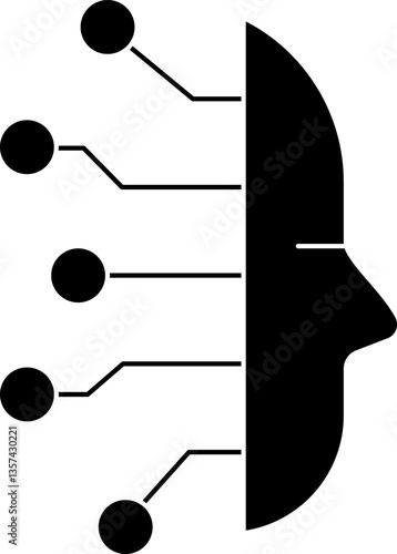 Artificial Intelligence glyph icon