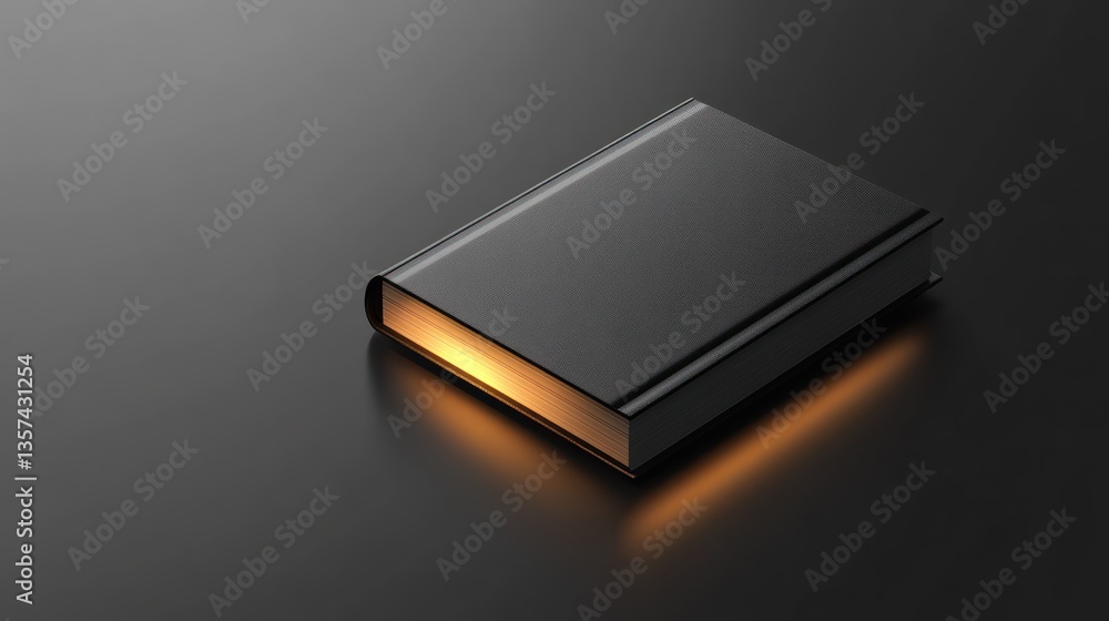 Black book with inner light Black book with inner light