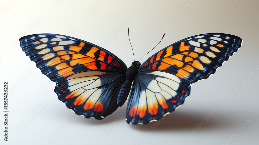 Fototapeta premium butterfly on a white background