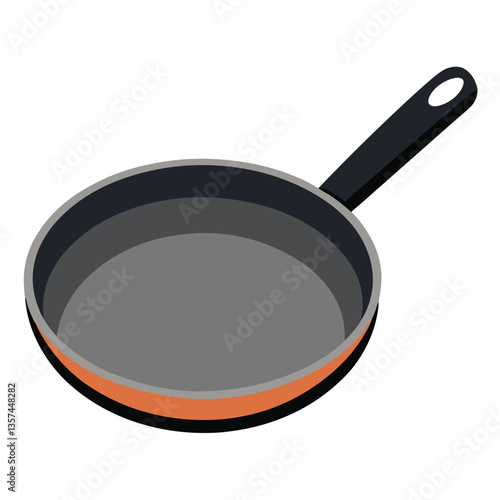 frying pan isolated on white