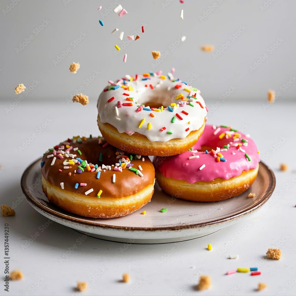 donuts with icing sugar donuts with icing sugar
