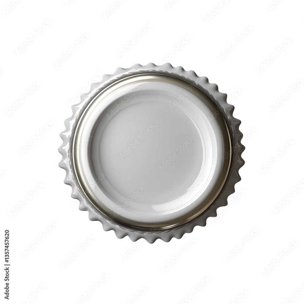 silver metalic beer cap isolated on trnasparent background silver metalic beer cap isolated on trnasparent background