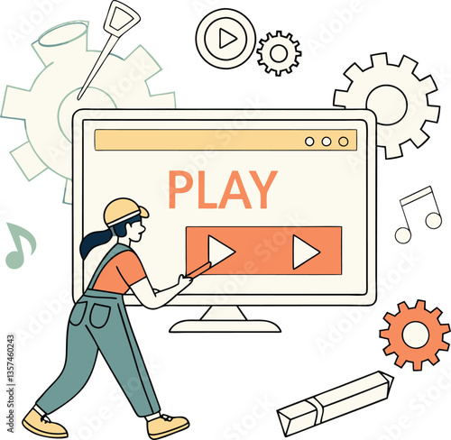 Digital Video Production Concept Art