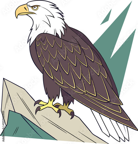 Eagle Bird of Prey Illustration for Logos