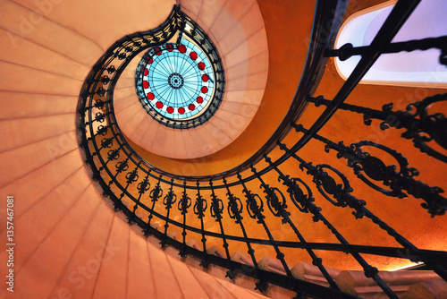 spiral staircase in the old town