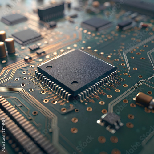 Wallpaper Mural close up of a circuit board Torontodigital.ca