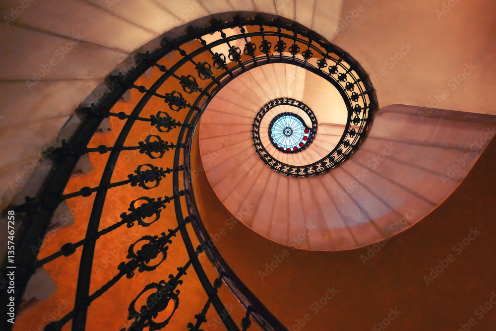 Fototapeta premium spiral staircase 