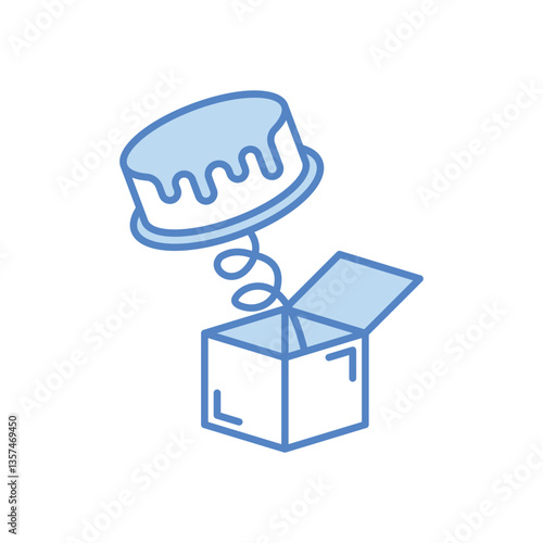 Pie Prank Vector icon