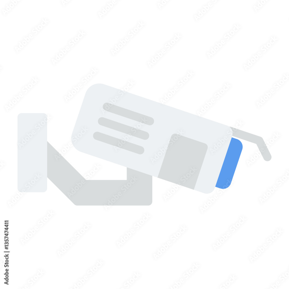 Colorful Flat Surveillance CCTV Camera Icon Colorful Flat Surveillance CCTV Camera Icon