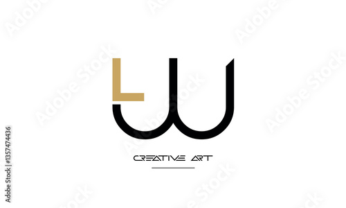 LW, WL, L, W abstract letters logo monogram