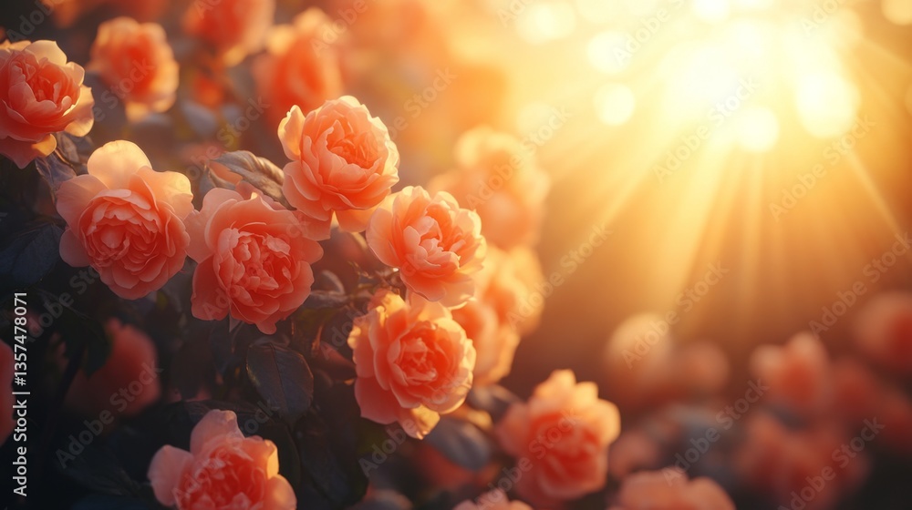 Close-up of vibrant summer flowers with a dreamy bokeh effect, soft sunlight filtering through petals. Close-up of vibrant summer flowers with a dreamy bokeh effect, soft sunlight filtering through petals.
