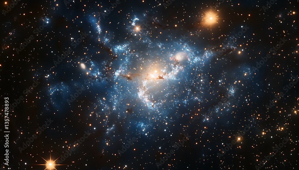 Naklejka premium space background with space