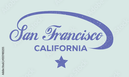 San Francisco city typography design for poster, sticker, apparel and others.
