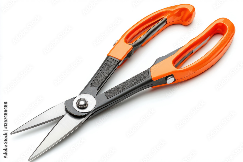 A detailed illustration of garden shears, emphasizing their design and usage in pruning A detailed illustration of garden shears, emphasizing their design and usage in pruning