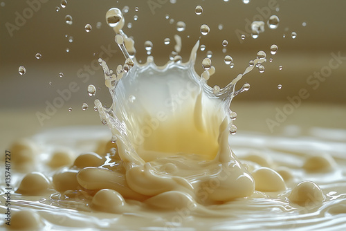 A fresh milk background hig...