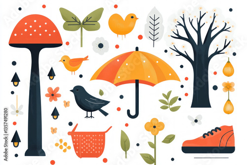 A vector illustration featu...