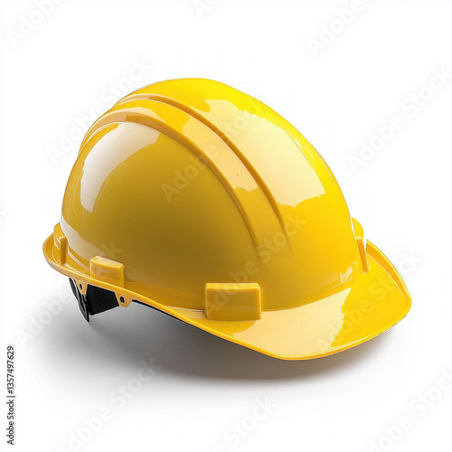 worker helmet isolated