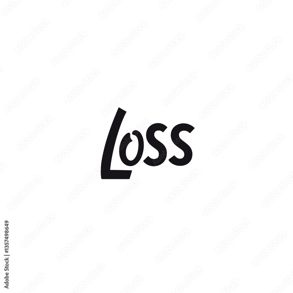 Emotional Concept of Loss in Minimalist Typography Emotional Concept of Loss in Minimalist Typography
