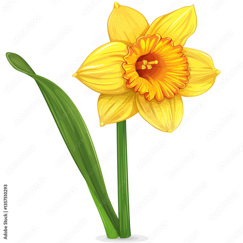 daffodils isolated on white daffodils isolated on white