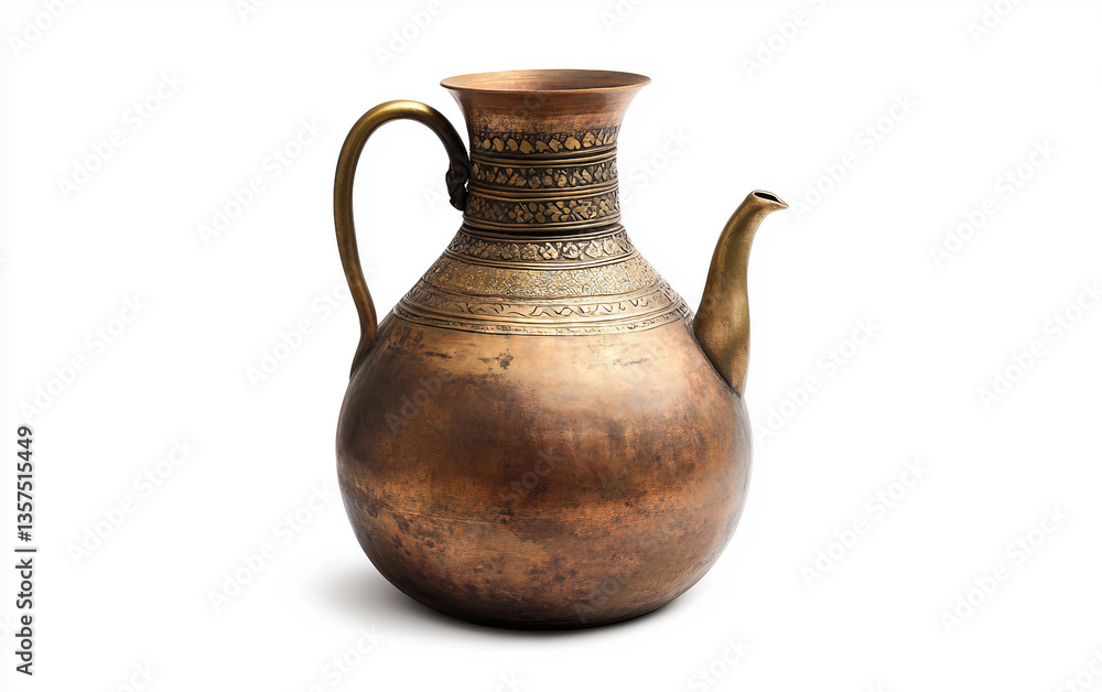 Zamzam Water Jar Representing Purity Isolated on White Background. Zamzam Water Jar Representing Purity Isolated on White Background.