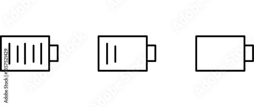 battery level icon set