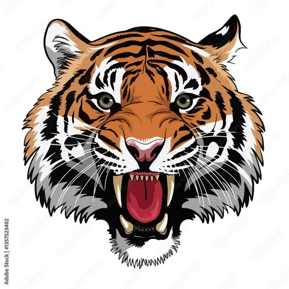 tiger head vector, Tiger tiger head vector, Tiger