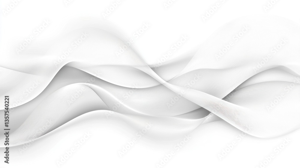 Abstract white flowing waves background Abstract white flowing waves background
