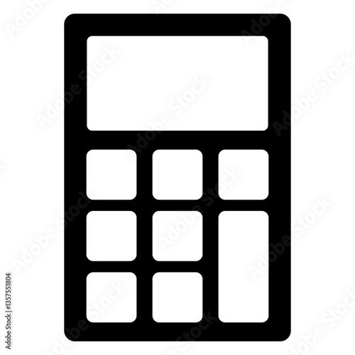 Icono plano calculadora