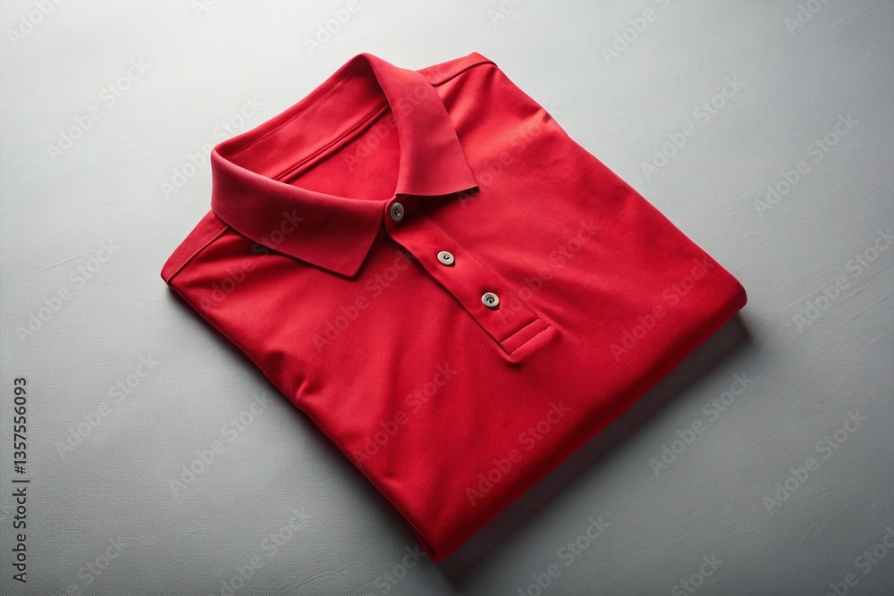 Men's Red Polo Shirt, Classic Style, Casual Wear, Summer Fashion, Apparel Photography Men's Red Polo Shirt, Classic Style, Casual Wear, Summer Fashion, Apparel Photography
