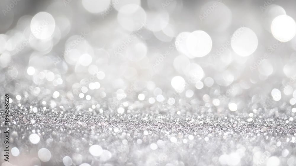 Sparkling silver glitter abstract background digital art indoor setting close-up view creative concept for visual appeal Sparkling silver glitter abstract background digital art indoor setting close-up view creative concept for visual appeal