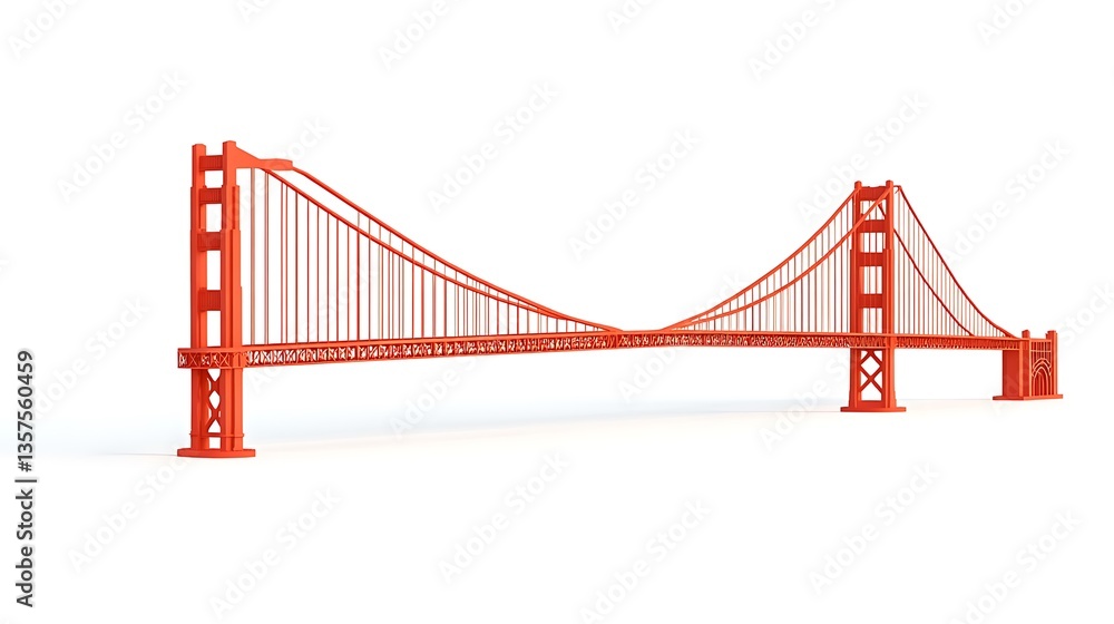 Fototapeta premium a bridge on a white background