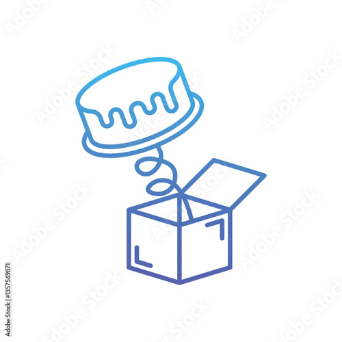 Pie Prank Vector icon