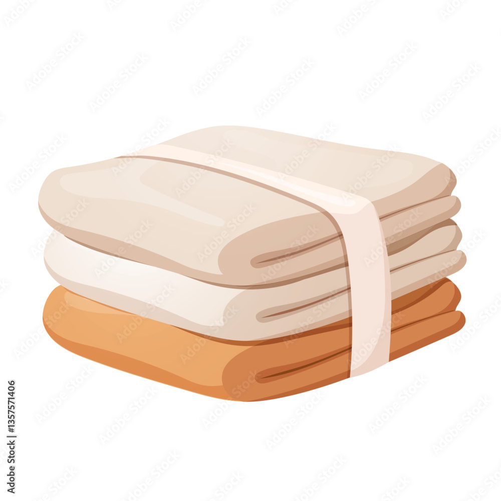 A stack of three fluffy bath towels perfect for the bathroom spa or hotel isolated on white background.
A stack of three fluffy bath towels perfect for the bathroom spa or hotel isolated on white background.