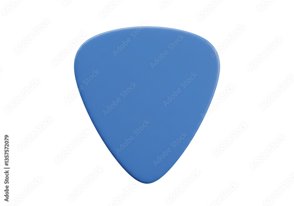 Blue color guitar pick mockup template, 3d illustration on isolated transparent background, Blue color guitar pick mockup template, 3d illustration on isolated transparent background,