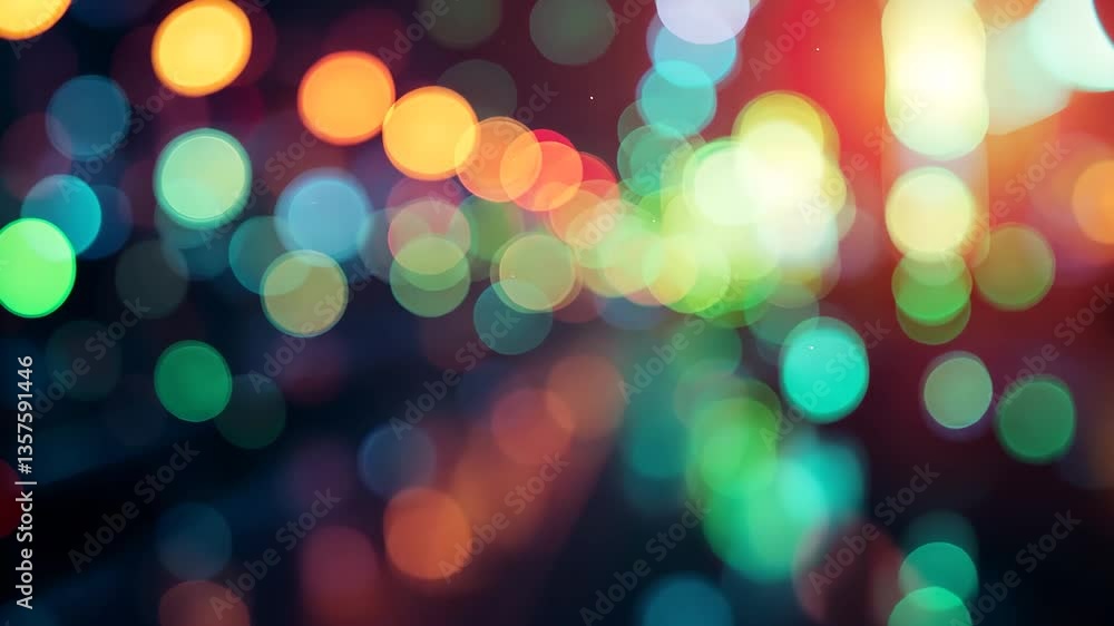 Abstract Bokeh Background of Circular Lights in Vibrant Colors Abstract Bokeh Background of Circular Lights in Vibrant Colors