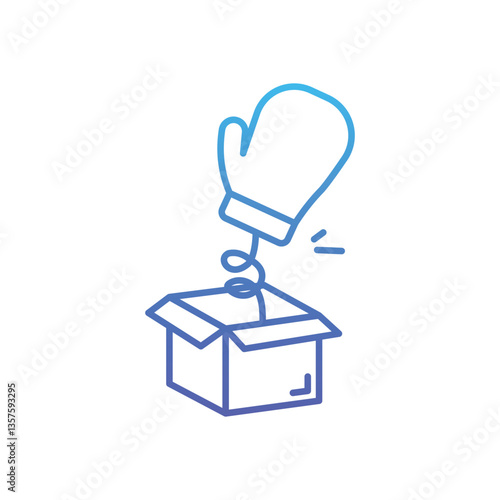 Prank Box Vector icon