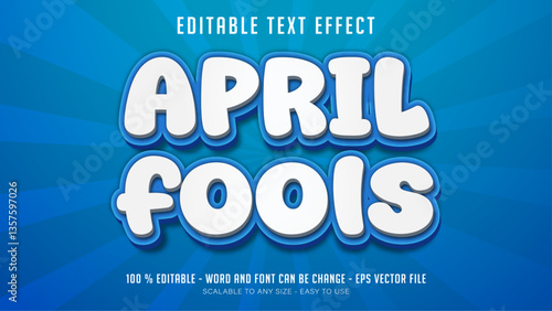 april fools editable text effect