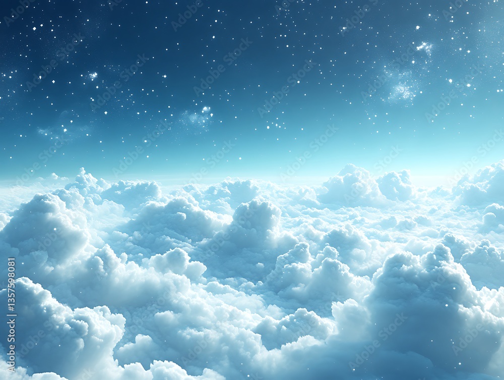 Starry Night Above Clouds Starry Night Above Clouds