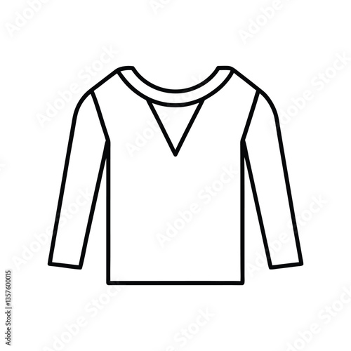 Simple line art cloth vector illustration