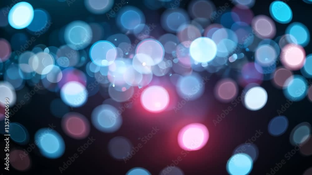 Abstract Bokeh Background With Blurred Blue and Pink Light Circles for Festive Celebratory Magic and Christmas Design Abstract Bokeh Background With Blurred Blue and Pink Light Circles for Festive Celebratory Magic and Christmas Design